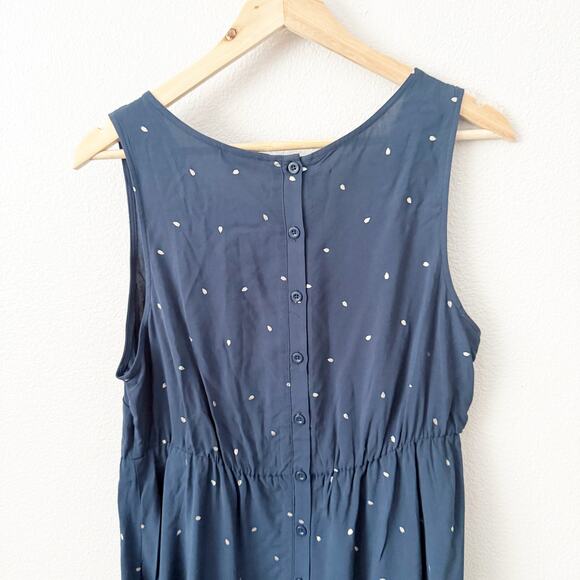 TORRID | Navy Blue Challis Babydoll Tank Metallic Hearts Peplum | Size 00, M/L - Picture 7 of 11